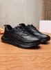 Casual Shoes Mens Genuine Leather Sports Spring Autumn Round Toe Breathable Outdoor Running Male Black Sneakers Trainers