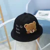 Caps Hats Summer Baby Sun Hat Cute Cartoon Bear Boys Girls Bucket Toddler Kids Beach Fisherman Children Drop Delivery Maternity Access Dhsp5