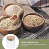 Garrafas de armazenamento 4pcs frascos de chá folhas de vidro selado cereal com tampas para restaurante em casa (250ml)