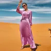 Etnische kleding Dubai Turkije Diamanten Avondjurken voor vrouwen Gordeljurk Kaftan Moslim Abaya Eid Ramadan Marokko Kaftan Gewaad