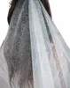 topqueen V101 Glitter Wedding Veil Sparking Bridal Veil 1 Tier Luxury Cathedral Length Champagne Colored Bride Accories VEU B6MN#