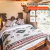 Decken, leichte Camping-Überwurfdecke, gemütliches Sofa für Zuhause und draußen, weiche Picknick-Couch-Dekoration
