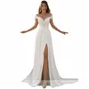 Elegante Beach Wedding Dres donne 2024 Sweetheart Side Split Boho abito da sposa sexy pizzo applique Custom Made Abiti da sposa g5mr #