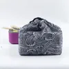 Vaisselle 1/2/5 pièces Style japonais cordon boîte à déjeuner sac de rangement pour voyage pique-nique Portable facile lavage Bento fourre-tout pochette