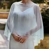 Topqueen G27 DIY Luxus CAPES für Hochzeit Dres Hochzeit Wrap Schal Pearl Bridal Weiße Abend Jacke Hochzeit Frau Bolero N7MI#