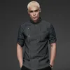 viaoli Denim Stoff Kochjacken Restaurant Uniformen Hemden Lg Ärmel Restaurant Uniform Kochkleidung Hotel Uniform Chef Mantel 85H7#