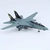 F14D Tomcat Metal Fighter 1/100 Military Diecast Plane Model for Collection or Gift