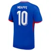 2024 FRANZÖSISCHE MBAPPE Herren-Fußballtrikots KOLO MUANI SALIBA FOFANA GIROUD DEMBELE PAVARD M.THURAM GUENDOUZI CAMAVINGA Home Away Training Wear Fußballtrikots