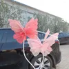 Decorative Flowers Silk Yarn Artificial Butterfly Giant Gauze 50cm Fake Outdoor Holiday Decoration Display Three-dimensional