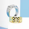 Cluster Rings DAMLISA 4mm Round Moissanite Engagement For Women Men Solid 925 Silver D Color VVS1 Diamond Wedding Ring Factory Store