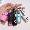 Porte-clés design pour hommes accessoires Coupe de football maillots étoiles figure porte-clés anneaux fans petit cadeau souvenir C Ronaldo Coupe du monde porte-clés pendentif