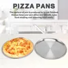 Cookware Sets 10 Inch Pizza Pan Set Of 2 Stainless Steel Round Baking Trays Crisper Oven For Serving Durable