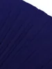 Robes de styliste bleues pour femmes, tenue formelle plissée, col en v, mode décontractée, respirante, élégante, 2024