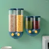 Storage Bottles Large Capacity Multifunction 2 In 1 Home Wall Mounted Nuts Candy Beans Cereal Dry Food Dispenser Rice Kitchen