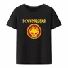 Flamme Skull Head Punk Imprimer T-shirt Femmes et hommes The Offspring Band Hip-Hop Streetwear Fi Cool Camisetas Plus Size Tops M8Oj #