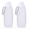 Water Bottles Foldable Portable Cup Food Grade Silicone Bottle High-Temperature Resistant Outdoor Sports Cycling