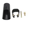 PU Leather Bb Alto Eb Clarinet Mouthpiece Ligature Sax Bakelite Clamp/Clip+Cap Fastener Saxophone Musical Instrument Accessory