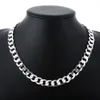 Speciale aanbieding 925 Sterling zilveren ketting voor mannen klassieke 12MM ketting 18 30 inch fijne modemerk sieraden feest huwelijkscadeau 2199f