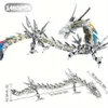 1485 stks Mecha Serie Witte Hurricane Dragon Bouwsteenspeelgoed Creatieve Model Ornamenten