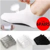 Chaussettes pour hommes 4/8 / 12pcs hommes coton court respirant cheville bateaux invisibles coupe basse sport pour chaussette décontractée livraison directe vêtements sous-vêtements Dhl2R