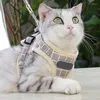 Dog Collars Harness And Strap Set User-Friendly Cat Strape Flexible Behavior Aids For Festival Parades Traveling Camping