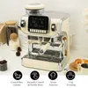 Macchina per caffè espresso Mcilpoog WS-TC520 con montalatte, macchina da caffè semiautomatica con macinacaffè e ampio schermo da 6 pollici