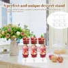 Baking Tools 9 Columns Of Acrylic Christmas Ornaments Display Stand For Cupcakes Jewelry Cosmetics Easy To Use