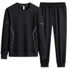 Herrspårspolering plus storlek 8xl 7xl 6xl spårdräkt anlände herr casual solid solor sweatpant set unisex jogging 2024