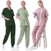 wholesale Salle d'opération uniforme médical gommages hôpital travail gommages ensemble fournitures médicales infirmière chirurgie dentaire costume vêtements de travail m4MS #