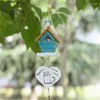 Dekorativa figurer vindklockor hem dekoration fågelhus bur dagliga nödvändigheter baby barn gåva pastoral hängande hushållsträdgård