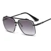 2021 moda legal quadrado estilo piloto rebites ditaeds óculos de sol feminino matiz gradiente design da marca óculos de sol uv400