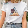 butterfly Trend Cute 90s Short Sleeve T-shirt Women Plus Size Clothing Girls Top Tee Female O-Neck Casual White Printed T Shirt N0zm#