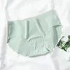 Kvinnors trosor Sömlös slip Silk Underkläder Solid Bekväm underkläder för kvinnor mjuka kvinnliga osynliga trosor släta underbyxor