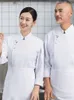 hotel Chef Uniform Profial Cooking Clothing Restaurant Kitchen Jacket Bakery Bellboy Cook Coat Cafe Waiter Work Clothes d1Pt#