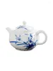 مجموعات Taupe Sets Ceramic Teapot Filter Jingdezhen شاي الخزف المصنوع يدويًا