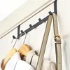 Kitchen Storage 1/3PCS Hooks Over The Door 5 Home Bathroom Organizer Rack Clothes Coat Hat Towel Hanger Accessories