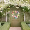Decorative Flowers Home Decor Hydrangea Front Wreaths Flower For Window Door Rose Wreath Suction Cups