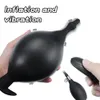 Anal Plug Vibrator Inflatable Pull Beads Vaginal Butt Dilator Prostate Massager Stimulator Adult Sex Toys for Couples 240320