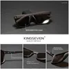 Sonnenbrille Kingseven 2024 Braun für Männer Licht Luxus Polarisation Hohe Qualität TR90 UV400 Brillen Augenschutzgläser