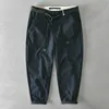 Printemps automne 100% coton hommes Cargo pantalon mâle décontracté pantalon ample homme grande poche pantalon mode Harajuku Streetwear 240328