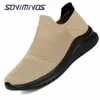 Freizeitschuhe Herren Mesh Slip On Walking Loafer Memory Foam Arch Support Resistent Arbeit Drving Tennis Sneaker für Frauen