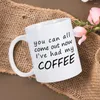 Canecas Engraçado Caneca de Café Bonito 11 Oz Copo de Cerâmica Branca com Slogan Legal Home Office Chá Água Grande Presente de Novidade de Aniversário Único