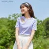 Women's T-Shirt Semir Short-Sleeved T-Shirt Women Solid Color Hollow Top Simple 2023 Summer New Slim T-Shirt24329