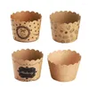 Bakvormen 50 stuks papieren muffinbekers taartverpakking mini dessert cupcake liners bekerset