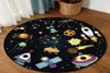 Cartoon Kids Round Carpet Space Planet Spaceship Tapete Living Room NonSlip Floor Mat Bedroom Children Play Game Tent Area Rugs Y9698912