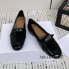 Casual Shoes Fashion Wine Red Leather Round Toe Belt Buckle Decorative Loafers All Real Women's Flat Slip-on Walking