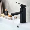 Banyo Lavabo muslukları Mutfak için Siyah Havza Musluk Sessiz Yumuşak Su Abs Antirust Bezi yeterli