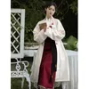 Moderno Hanfu Donne Cinese Outfit Hanfu Cappotto Abiti da fata Costumi Cosplay Stage Performance Costume Festival Abbigliamento DL9024 E0XO #