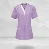 top Fi V Neck Butts T-shirt da lavoro uniforme T-shirt da donna Camicetta Tasche T-shirt da lavoro uniforme per lavoratore 962V #