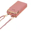 الأكياس المسائية نساء من شمع الزيت السحاب الطويل محفظة كبيرة السعة Hasp Ladies Wristlet Colutch Colut Colut